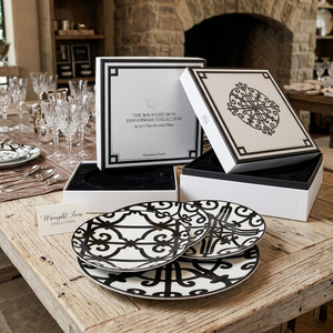 <span class=keywords><strong>Service</strong></span> de table en céramique <span class=keywords><strong>noir</strong></span> <span class=keywords><strong>et</strong></span> <span class=keywords><strong>blanc</strong></span> personnalisé, assiettes en porcelaine à motifs géométriques vintage, <span class=keywords><strong>vaisselle</strong></span> résistante au lave-<span class=keywords><strong>vaisselle</strong></span> pour la vente au détail - Product Image 2
