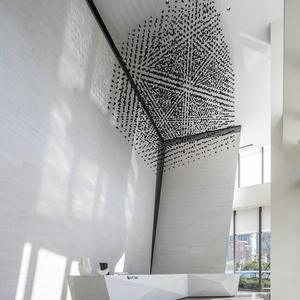 Avize otel dekoratif aydınlatma özelleştirme lobi siyah taş masa ziyafet salonu cam avize - Product Image 4