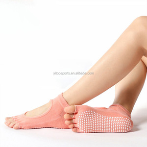 Vendita calda antiscivolo Home Gym Fitness Yoga calzini Open-toe Pilates Grip Yoga socks - Product Image 1