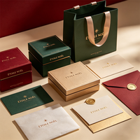 Kit d'emballage de luxe écologique personnalisé pour bougies – Ensemble complet avec sac en papier à poignée en corde de coton, papier de soie, autocollant et carte de remerciement promotionnelle