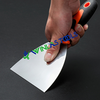 Grattoir à manche en plastique coloré de haute qualité couteau à mastic grattoir de quincaillerie