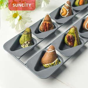 SUNCITY Triangular Cake Mold 8 Cavity Baking Pan For DIY Desserts - Product Image 1