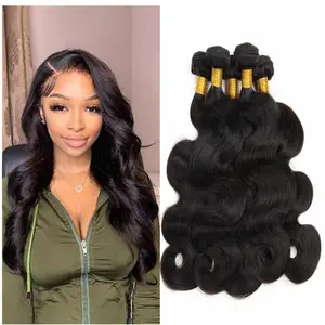 Body Wave Bundle 8 10 12 14 16 18 pulgadas Cabello humano 10A Grado Paquetes de cabello brasileño 100% Paquetes de tejido sin procesar Cabello humano