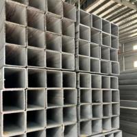 Tuyau carré en acier de haute qualité, galvanisé, pour la construction extérieure et les clôtures