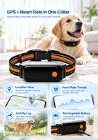 Collier intelligent pour animaux de compagnie QKEE AI avec GPS Tracker, moniteur de fréquence cardiaque AI, positionnement en temps réel 4G LTE, étanche IP67, localisateur pour chien et chat