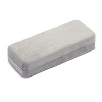 Étui à lunettes rectangulaire en métal PU écologique portable à monture intégrale tendance imprimé pour la myopie et la presbytie