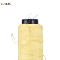 Aramid paslanmaz çelik tel dikiş ipliği yüksek mukavemetli yanmaz yangına dayanıklı ısı alev geciktirici Aramid SS çekirdek bükülmüş iplik