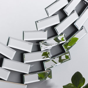 Tùy chỉnh hiện đại Venetian phong cách không Khung vòng MDF vát an toàn cạnh trang trí tường gương - Product Image 4