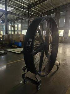 Ventilateur sur pied étanche IP55 à flux d'air pour événements extérieurs, gymnases, restaurants, fermes – Unité de refroidissement métallique - Product Image 5