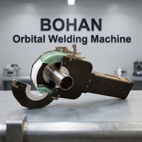 BOHAN Machine de soudage orbital automatique pour tubes en acier inoxydable 304, sanitaire, de qualité alimentaire, à soudures fermées, 220V, 38.1~114.3mm, la plus vendue