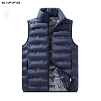 Kippo Luxe unisexe respirant isolé gilet fermeture à glissière graphène auto-chauffant à capuche matelassé sans manches gilet pour l'hiver