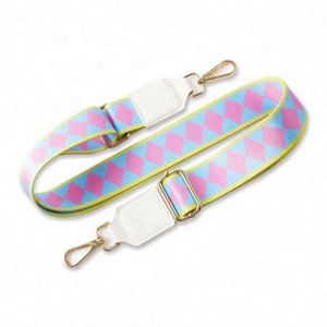 Luxury Pure Color Cotton Webbing PU Leather Belt Strap with Adjustable Buckle for Messenger Bags-Customizable Color & Design - Product Image 3