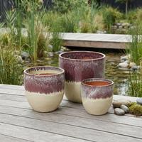 Pots de fleurs en céramique en gros, pots de plantes modernes, jardinières d'intérieur et d'extérieur pour la décoration de la maison et du jardin