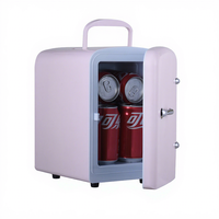 Kulkas Mini Portabel 4 Liter DC Custom 12V untuk Camping, Harga Termasuk Sertifikasi CE ROHS, Kotak Pendingin Mobil