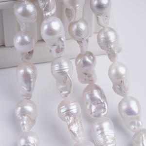 Perles d'eau douce baroques en vrac de 13 à 16 mm, forme irrégulière naturelle, perles dispersées pour projets de bricolage - Product Image 2