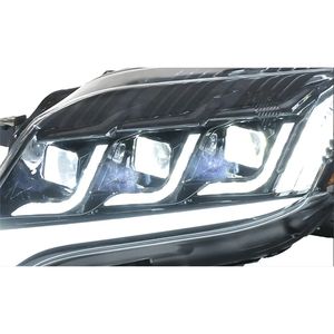 חלקים אוטומטיים ybj הוביל פנס ראש עבור 2014 שינוי 3 עדשות פנסים קדמי 6000k אביזרי רכב טמפרטורה - Product Image 4