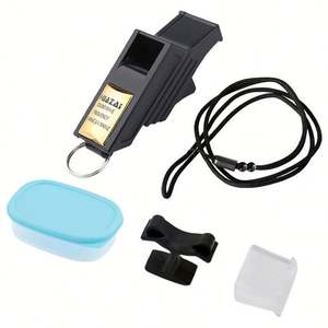 Équipement d'entraînement de football : Kit d'arbitre complet avec cartes, sifflets, drapeaux et lanceur de jetons pour les matchs - Product Image 4