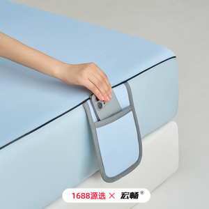 Ocean Cloud <b>Silk</b> Soft Cooling Mat 3-Piece Set 180x200cm Hand Wash Class A Ice <b>Silk</b> Bedding - Product Image 3