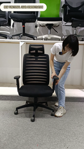 เก้าอี้สำนักงานแบบปรับเอนได้เก้าอี้สำนักงานทำจากผ้าตาข่ายทั้งตัวพร้อมพนักพิงศีรษะ - Product Image 3