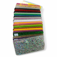 Feuille acrylique pailletée colorée, panneau en plastique PMMA découpé sur mesure pour la découpe laser, artisanat, signalétique, affichage, décoration