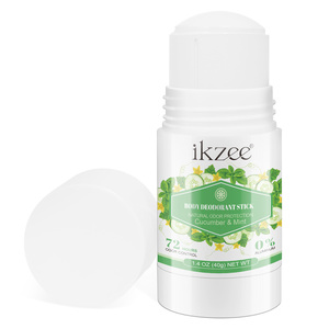 Ikzee แตงกวาออร์แกนิคสำหรับผู้ชายใช้ซ้ำได้, ยาระงับกลิ่นกายแบบแท่งธรรมชาติขนาด40กรัมฉลากส่วนตัว - Product Image 3