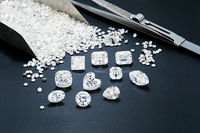 Pierre de Moissanite Synthétique Blanche en Forme Ovale/Poire, Couleur D, Clarté VVS1 avec Effet de Couleur/Éclat pour la Fabrication de Bijoux
