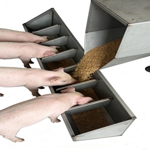 Stainless Steel Piglet <strong>Trough</strong> Feeder Nursery Weaner Single-Sided Feeding <strong>Trough</strong> 4/6/7/8/10 Holes New Ready Ship Pig Farm - Product Image 6