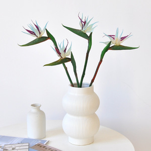 Tige artificielle de petite fleur de <span class=keywords><strong>paradis</strong></span>, fausses fleurs de Strelitzia pour la décoration florale tropicale de la maison et des mariages, vente en gros - Product Image 4