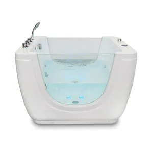 K-531 Offre Spéciale autoportante côté baignoire en verre pour bébé debout baignoire verre bébé spa baignoire prix
