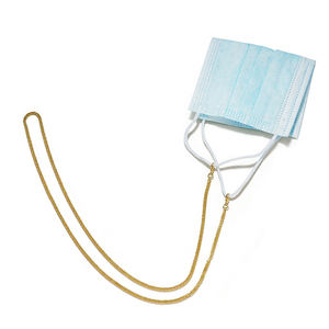 Catena per <span class=keywords><strong>Occhiali</strong></span> <span class=keywords><strong>da</strong></span> <span class=keywords><strong>Sole</strong></span> Dorata alla Moda, Catenella <span class=keywords><strong>a</strong></span> Maglie per <span class=keywords><strong>Mascherina</strong></span>, Collana Porta <span class=keywords><strong>Occhiali</strong></span>, Nuovi Gioielli di Occhialeria per Donna - Product Image 5