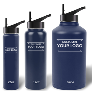 22oz 32oz <span class=keywords><strong>64</strong></span> <span class=keywords><strong>oz</strong></span> <span class=keywords><strong>Water</strong></span> <span class=keywords><strong>Bottle</strong></span> Double Wall Vacuum Isolated Leak Proof Stainless Steel Wide Mouth Sports <span class=keywords><strong>Bottle</strong></span> - Product Image 1