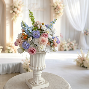 <span class=keywords><strong>Boule</strong></span> de fleurs artificielles en hortensia rose blanc pur pour la Saint-Valentin, un anniversaire de mariage, une décoration de centre de table ou un vase - Product Image 6