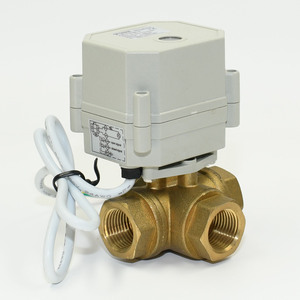 3 طرق منفذ L "BSP DN15mm CR04 CR202 إرجاع تلقائي 9-24V AC/DC جهاز التحكم في تدفق الصمام بمحرك - Product Image 4