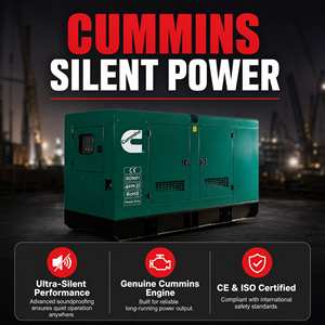 เครื่องกำเนิดไฟฟ้าดีเซล Cummins Silent 95kW 118.75kVA สามเฟส 240V 60Hz สำหรับสำนักงาน อาคารพาณิชย์ ใช้สำรองไฟ - Product Image 2