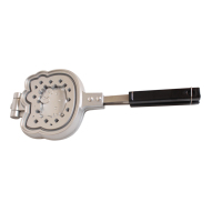 Gaufrier antiadhésif en fonte d'aluminium 36x14cm pour cuisinière à gaz avec charnières verrouillables pour la cuisine domestique