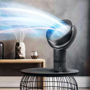 Ventilateur de bureau portable sans pales 360° °   Ventilateur de bureau à circulation d'air rotative, faible bruit, économie d'énergie, pour la maison, la cuisine, le bureau - Product Image 1