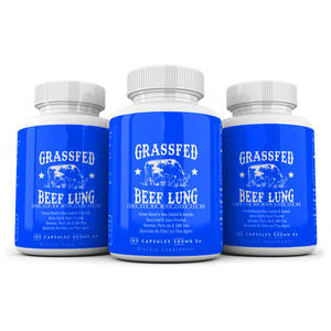 Capsules de supplément d'énergie naturelle biologique de cœur de bœuf à base d'herbe Pure-alimenté 500mg gélules de cœur de bœuf pour soutenir les activités respiratoires - Product Image 1