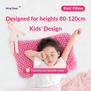 Travesseiro Ergonômico Ortopédico TPE para Crianças, Suporte para Pescoço Respirável e Macio para Altura de 80 a 120 cm, Ideal para Hotéis e Cuidados - Product Image 5