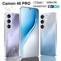 Nouveau Camon 40 Pro Power Techno 12+256GB/512GB LTE Espagnol 108MP Octa-Core 7.2 pouces OLED 120Hz Smartphone 5G Charge Rapide 120W