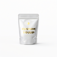 Sachet Doypack OEM en Mylar avec fermeture zip et fenêtre transparente pour biscuits 800g, emballage alimentaire mat dépoli