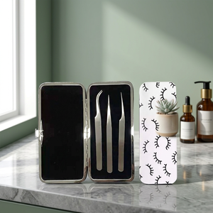 ASAP Eco-friendly False Eyelash Storage <b>Box</b> <b>Empty</b> Care Case with Metal Case and Smooth Tip Plastic Container Holder Tool - Product Image 4
