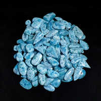Turquoise naturelle cabochon, pierre précieuse en vrac faite à la main, 20-45 mm, formes variées, fabrication de bijoux, prix de gros, MOQ 100 pièces, clair