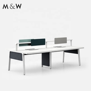 M & W Volta specifica mobili bianco melamina moderno personale scrivania nuovo modello di Design Online Workstation ufficio Coworking - Product Image 4