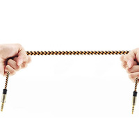Câble audio tressé en nylon 3,5 mm vers 3,5 mm pour haut-parleur et casque, 1,5 m et 3 m