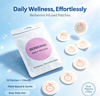 Acentiallabs Patchs Transdermiques à l'Extrait Herbal de Berbérine pour le Contrôle de l'Appétit et la Perte de Poids - Soutien Naturel Pur pour le Sommeil et la Fermeté de la Peau