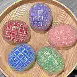 NEW Crystal-<b>Studded</b> Pineapple Stress Ball Squishy Toy Stress Relief Decompression Gift for Kids Adults with Happy Ambiance - Product Image 1