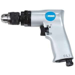 FERVI - 0339 Taladro de aire reversible gris 150 l/min. -TALADROS DE AIRE EAN 8012667012502 - Product Image 1