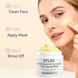 Masque Visage Anti-Rides SYLAX à la Bave d'Escargot et à l'Extrait de Curcuma – Crème Hydratante Anti-Âge pour une Peau Jeune – Formule Bio - Product Image 6