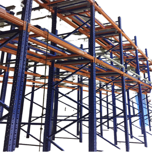 Guichang Heavy Multi-Level <b>Steel</b> Storage <b>Rack</b> Blue Vertical Orange Beam Can Be Matched with Cross Beam Pallet Display Products - Product Image 2