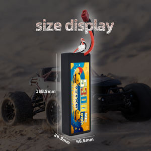 VSVAW 7.4V 60C 5300mAh batteria Lipo con Deans Plug 2S batteria Lipo custodia rigida per 1/8 1/10 RC veicoli auto camion barche aereo - Product Image 4